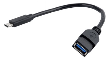 Laidas Gembird USB 3 to USB-C USB 3.0 C female, USB 3.0 C male, 0.2 m, juoda