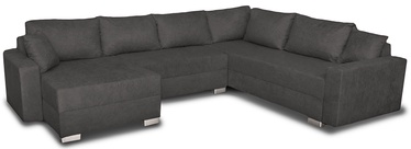 Kampinė sofa Platan Gustaw Soro 97 Grey, 315 x 135 x 87 cm