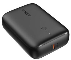 Uzlādēšanas ierīce – akumulators Aukey, 10000 mAh, melna