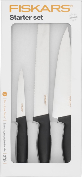 Кухонный нож Fiskars, универсальный, пластик/нержавеющая сталь