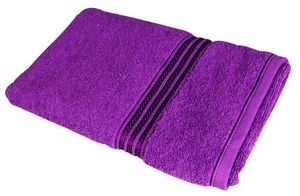 Verners Frotee Wick Pattern 70x140cm Violet