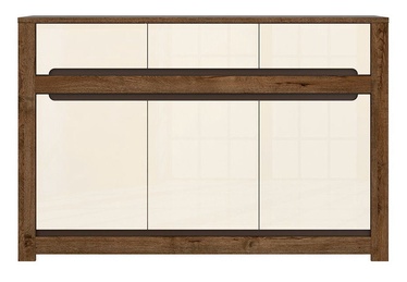 Black Red White Ruso Chest Of Drawers 45x149x98.5cm White Brown