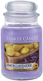 Aromātiskā svece Yankee Candle Classic Large Jar Lemon Lavander, 623 g, 110 h