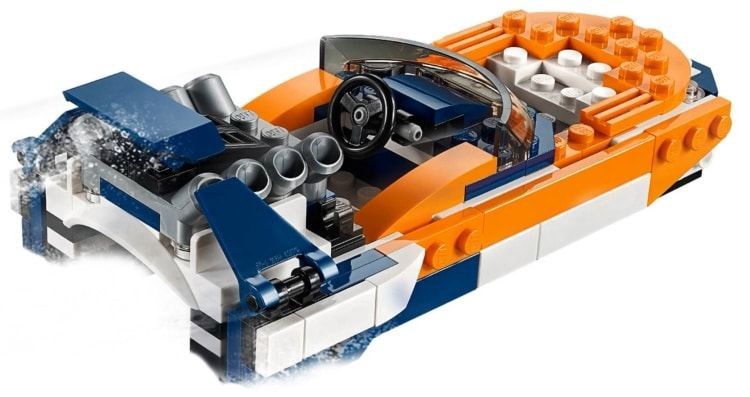 Konstruktor LEGO® Creator Päikeseloojangu-võidusõiduauto 31089, 221 tk