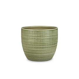 Puķu pods Scheurich MENTA, keramika, Ø 250 mm, zaļa