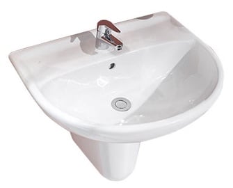 Раковина для ванной Jika Lyra Plus, керамика, 600 мм x 490 мм x 195 мм