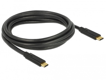 Провод Delock, USB-C, 2 м, черный