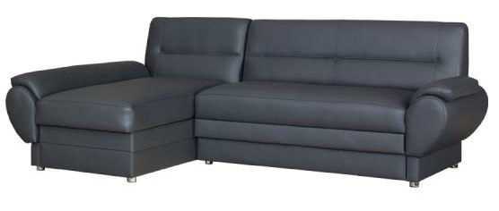 Угловой диван Bodzio Livonia, серый, левый, 248 x 155 см x 89 см