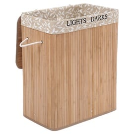 Ящик для белья Songmics Bamboo Grain Clothes Basket 63cm Brown