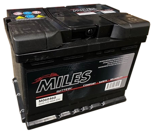 Аккумулятор Miles M060460, 12 В, 60 Ач, 460 а