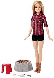 Mattel Barbie Camping Fun Doll With Light-Up Campfires FDB44