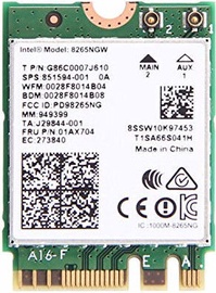 Intel Dual Band WLAN-AC 8265 M.2
