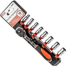 Ega Socket Set 1/4'' 6-13mm 10pcs