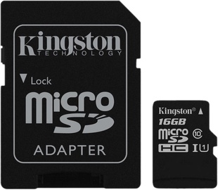 Kingston Canvas Select microSDHC 16GB UHS-I Class 10 + SD Adapter