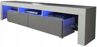 TV staliukas Pro Meble Milano 200 White/Grey, 2000x350x450 mm