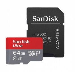 Mälukaart SanDisk Ultra microSDXC 64GB + Adapter