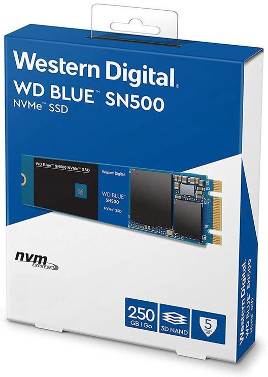 Kietasis diskas (SSD) Western Digital, M.2, 500 GB