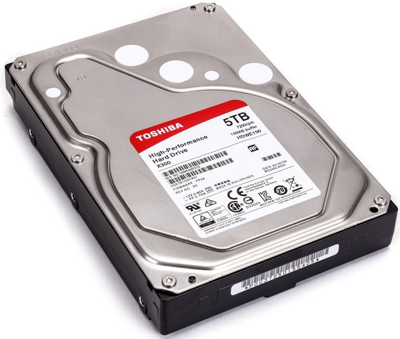 Kietasis diskas (HDD) Toshiba X300 HDWE150EZSTA, 3.5", 5 TB