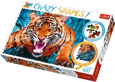 Dėlionė Trefl Crazy Shapes Eye To Eye With Tiger 11110T, 600 dalių