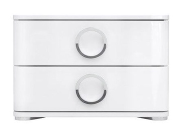 Naktinis staliukas Black Red White Roksana II White