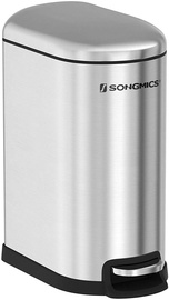 Atkritumu tvertne Songmics Garbage 73239300, sudraba