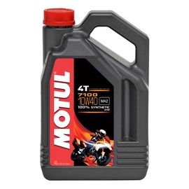 Машинное масло Motul 10W - 40, синтетический, для мототехники, 4 л