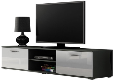 TV-laud Cama Meble Soho 180, valge/hall/tumehall, 180 cm x 43 cm x 37 cm