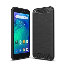 TakeMe Carbon Effect TPU Cover Case For Xiaomi Redmi Go Black