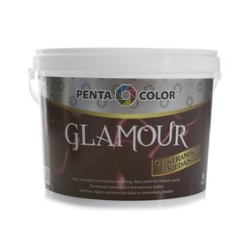 Dispersijas krāsa Pentacolor Glamour, balta, 3 l