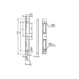 Plāksne Lob Strike Plate RK73, cinkots