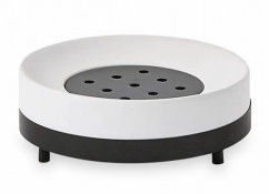 Aquanova Triple Soap Dish White/Black