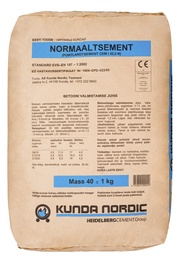 TSEMENT 40KG CEM I 42,5 NORMAAL/SININE