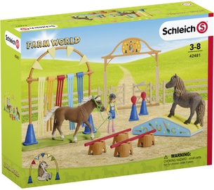 Комплект Schleich Farm Wild Pony Agility Training 42481, 530 мм