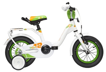 Vaikiškas dviratis Scool niXe Alloy 12" White Green