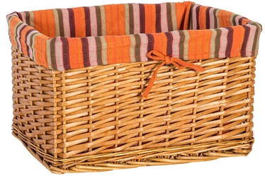 Home4you Basket Max 1 46x32xH26cm Brown/Orange