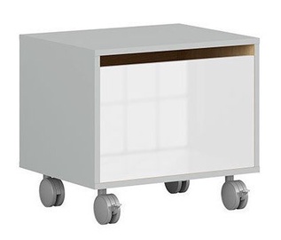 Komoda Black Red White Nandu Grey/Oak/White