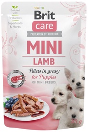Mitrā barība (konservi) suņiem Brit Care Mini Lamb, jēra gaļa, 0.08 kg