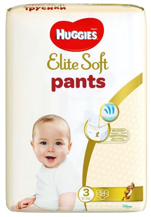 Mähkmed Huggies Elite Soft Pants, 3 suurus, 6 - 11 kg, 54 tk