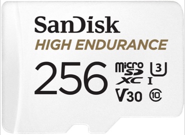 Atmiņas karte SanDisk High Endurance, 256 GB