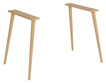 Black Red White Vario Modern Wooden Turned Legs Oak