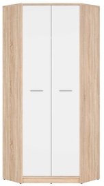 Black Red White Nepo Plus Wardrobe 197x79cm Sonoma Oak/White