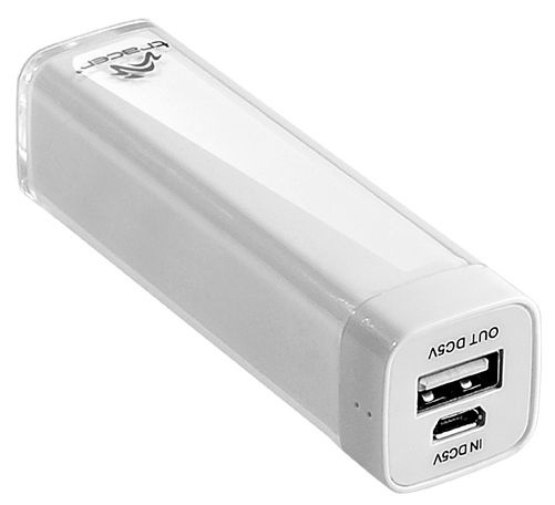 Nešiojamas įkroviklis (Power bank) Tracer, 2600 mAh, balta