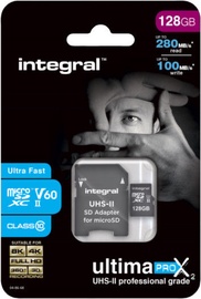 Integral Ultima Pro X2 128GB Micro SDHC UHS-II V60 Cl10