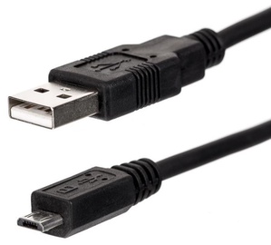 Netrack Cable USB / USB-micro Black 0.10m