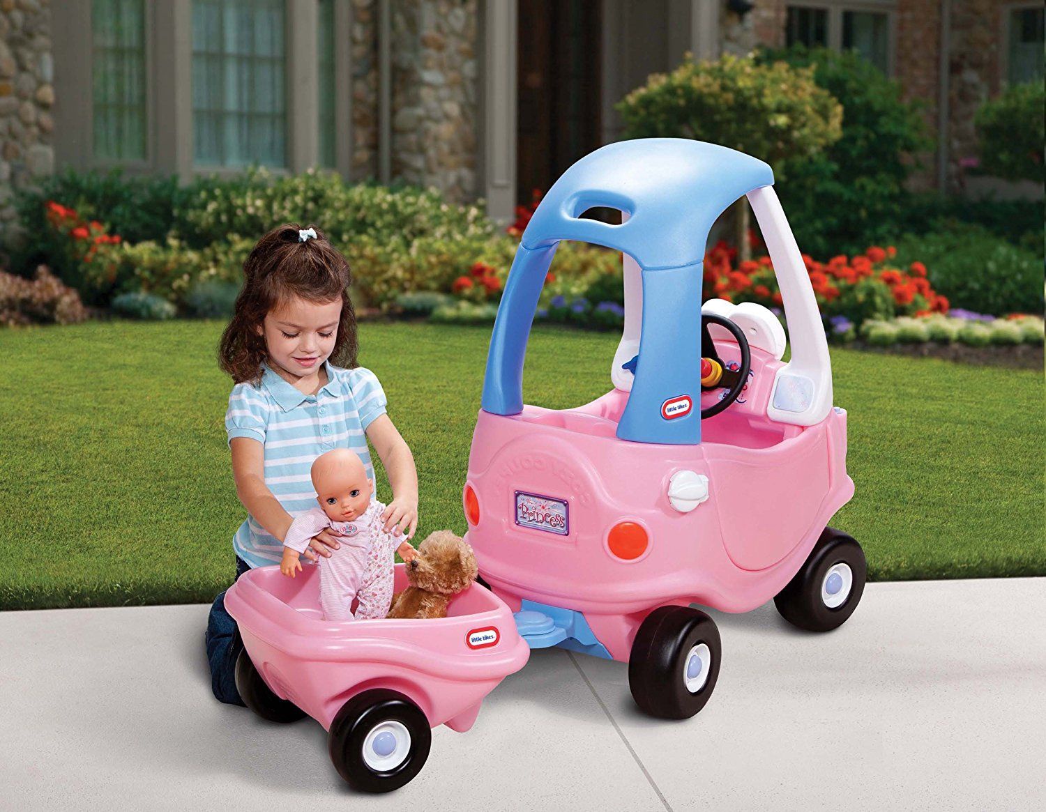 little tikes trailer pink