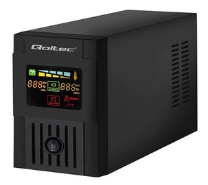 UPS sprieguma stabilizators Qoltec UPS 1500VA / 900W / LCD / USB