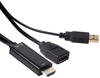 Club 3D HDMI 1.4 To DisplayPort Adapter M/F 0.18m Black