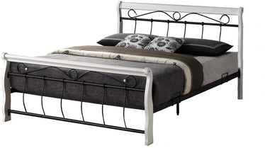 Signal Meble Venice Bed 160x200cm Black/White
