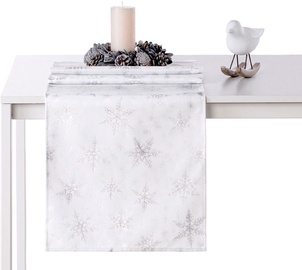 AmeliaHome White Christmas AH/HMD Tablecloth Silver 80x80cm