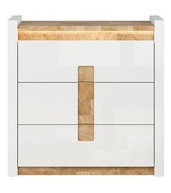 Black Red White Alameda Drawer 41x97x96.5cm White Oak